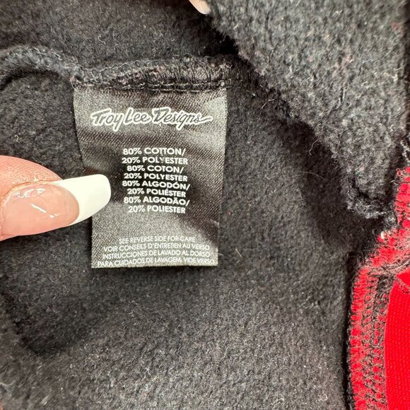 Honda x Troy Lee Designs Embroidered Hoodie Sweatshirt Men's Size M Red/Black - Picture 8 of 10